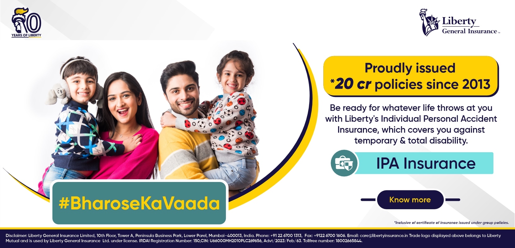 Liberty General Insurance Help People Live Safer with More Security